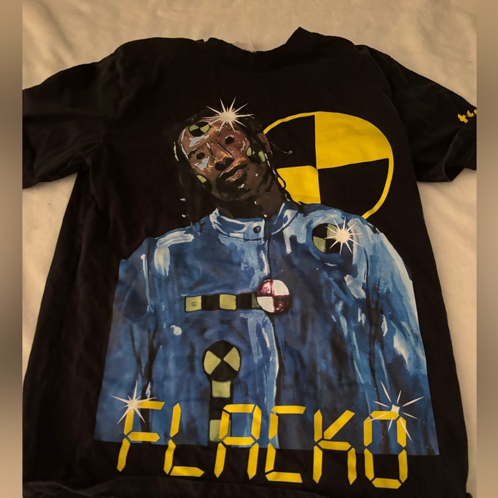 Travis Scott Black and Blue Graphic Tee